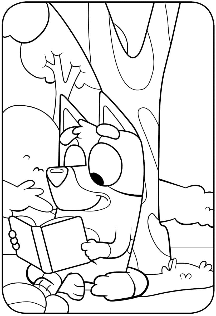 adorable bluey coloring pages printable jpg