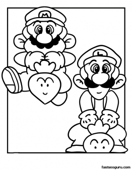 luigi coloring pages printable jpg