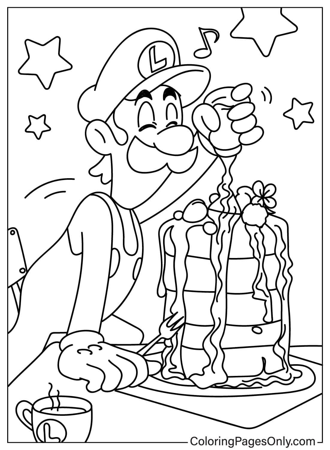 luigi coloring pages printable jpg