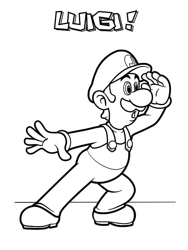 luigi coloring pages printable jpg