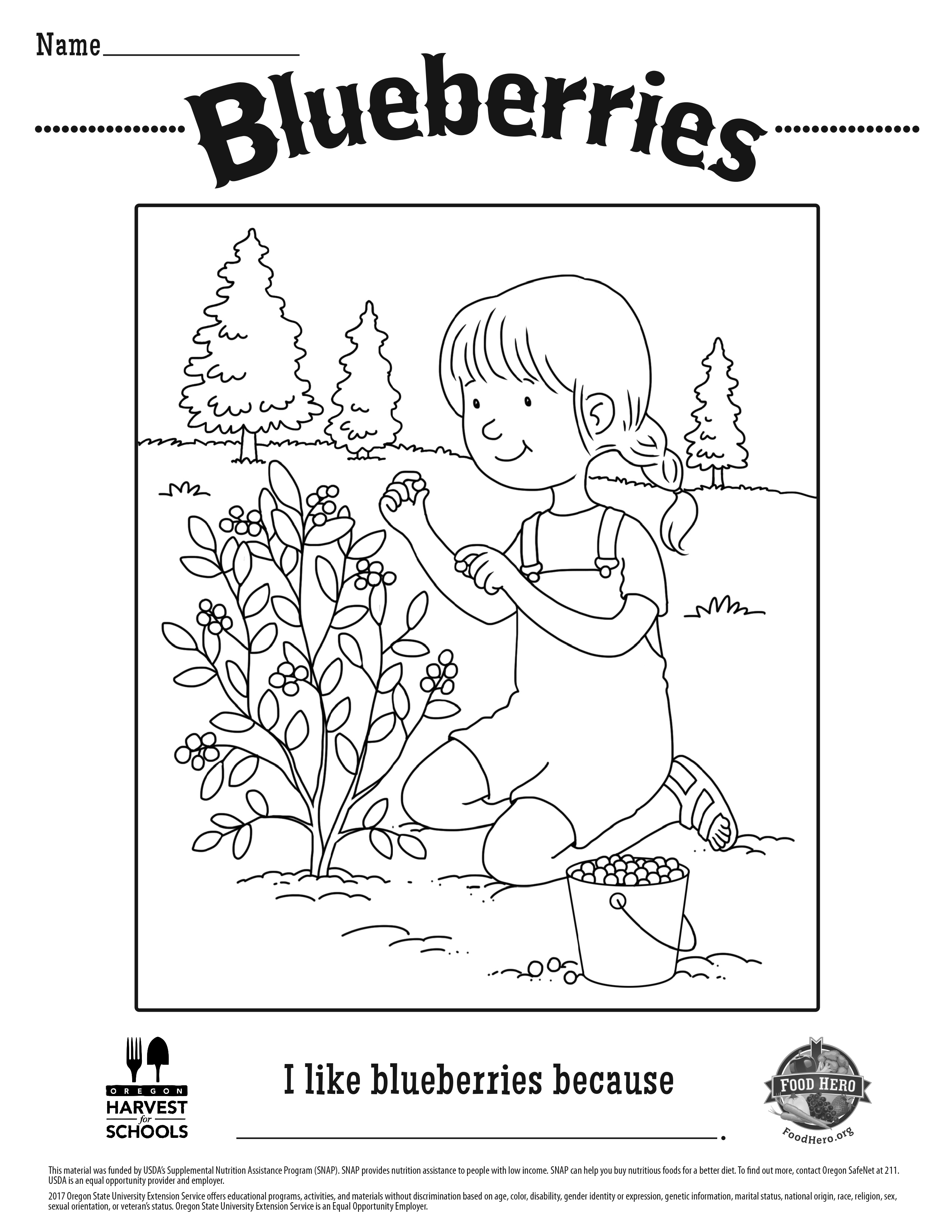 sweet blueberry coloring pages printable jpg