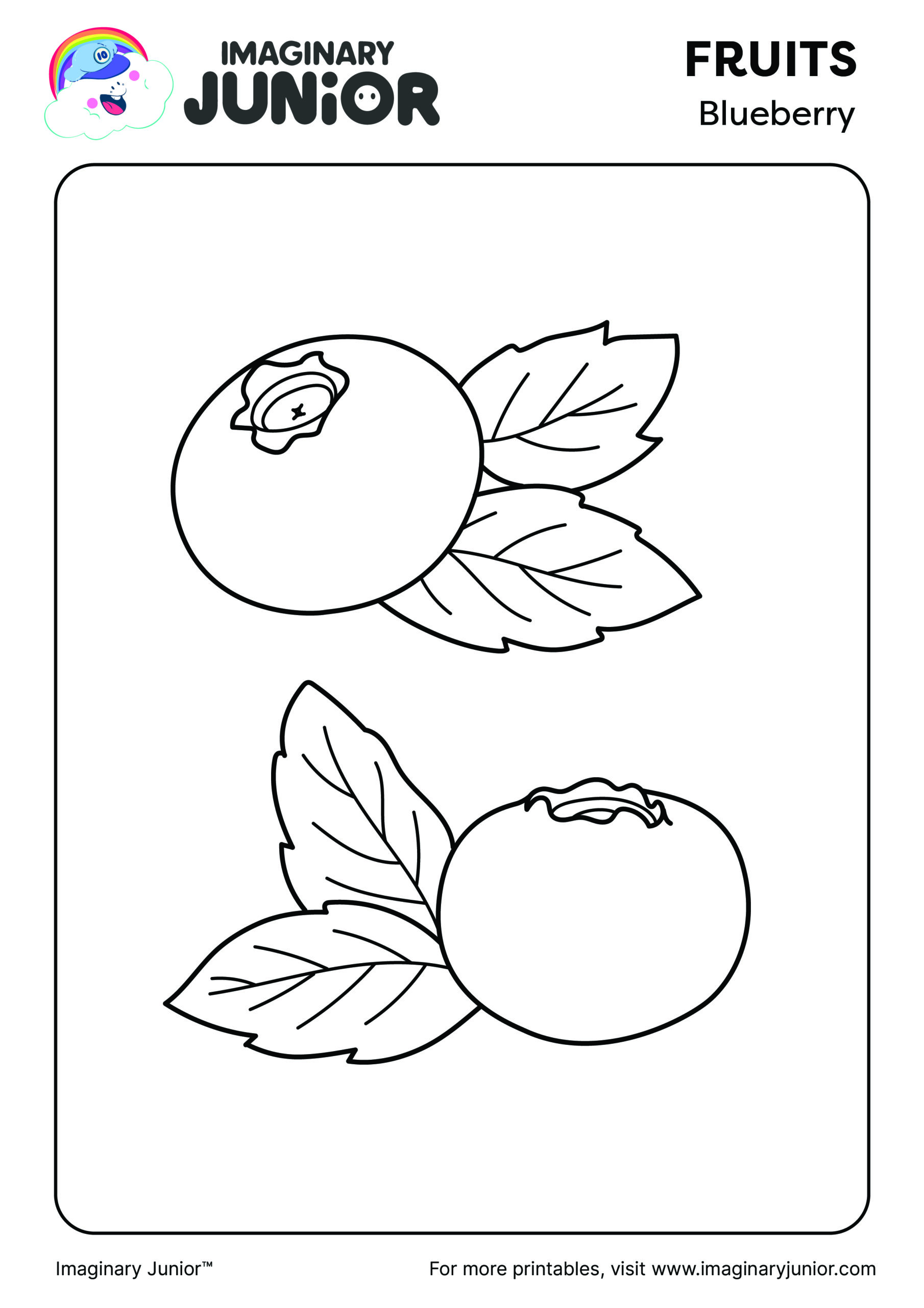 sweet blueberry coloring pages printable jpg