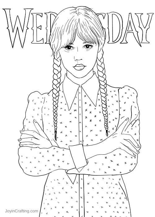 36 Wednesday Coloring Pages Printable 8