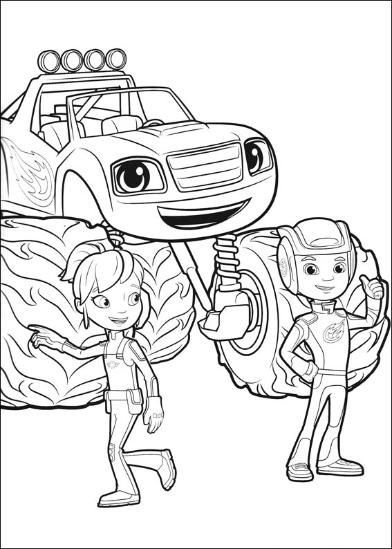 blaze and the monster machines coloring pages printable jpg