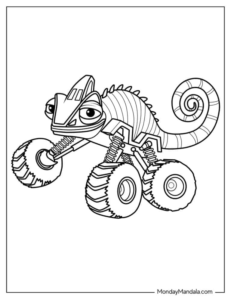 blaze and the monster machines coloring pages printable jpg