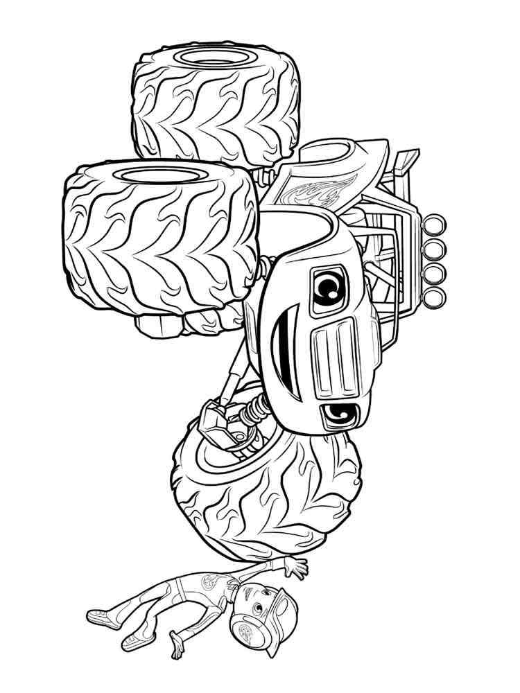 37 Blaze and the Monster Machines Coloring Pages Printable 7