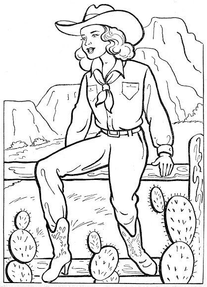 cute western coloring pages printable jpg