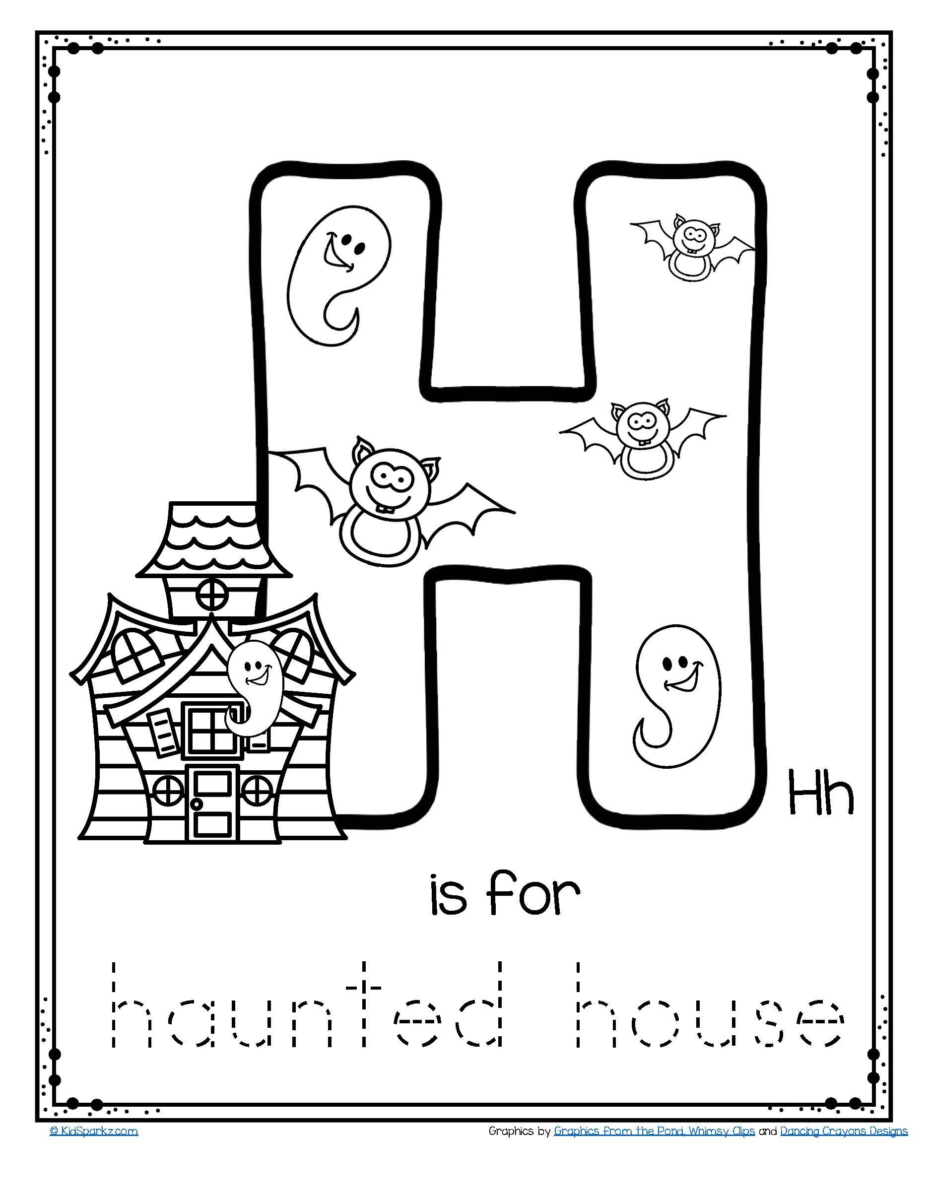 halloween alphabet coloring pages printable jpg