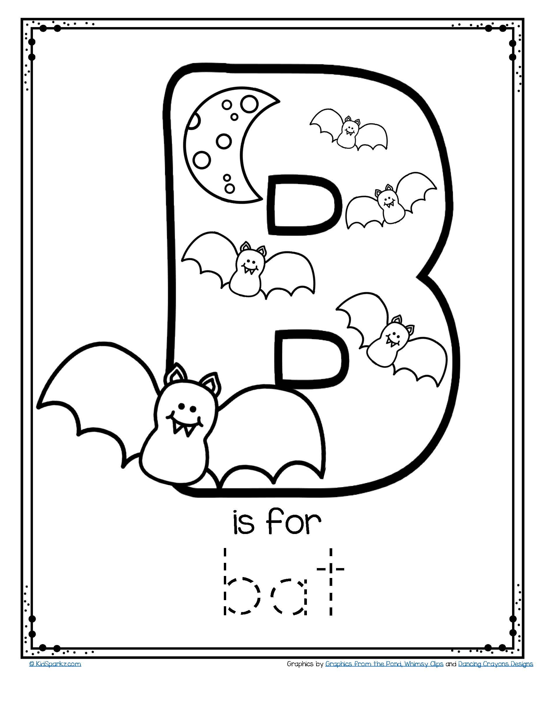 halloween alphabet coloring pages printable jpg