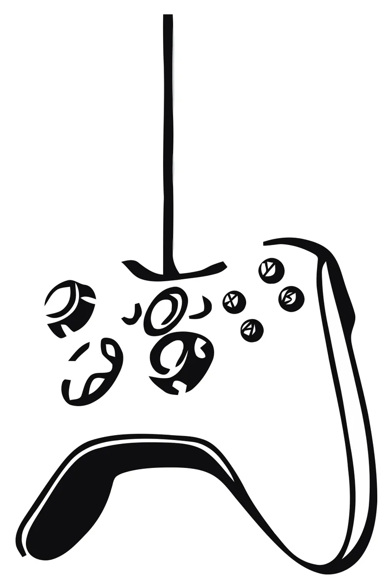 high tech xbox controller coloring page printable jpg