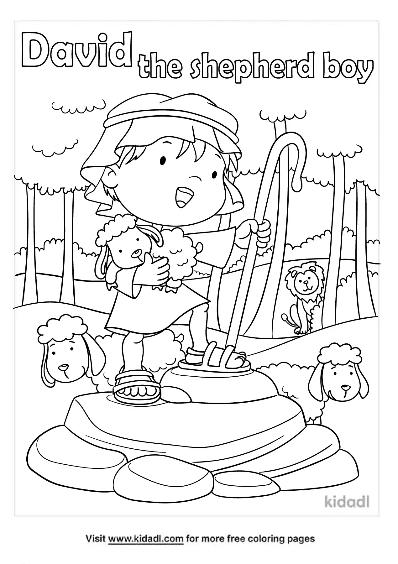 noble king david coloring pages printable jpg