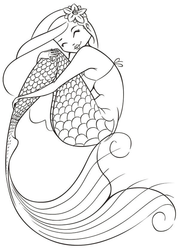 creative mermaid free coloring pages for kids printable jpg