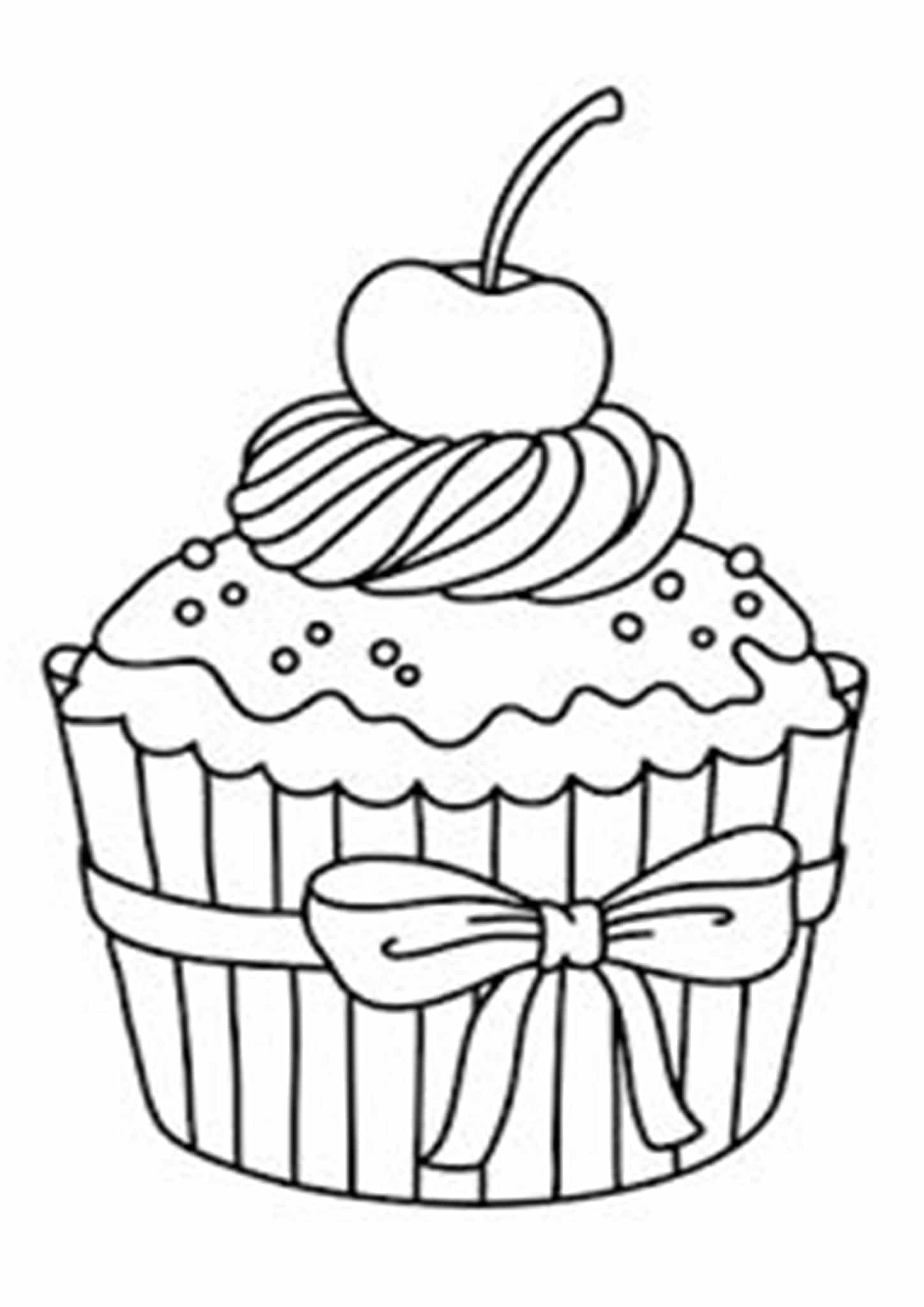 delicious cupcake coloring pages printable jpg