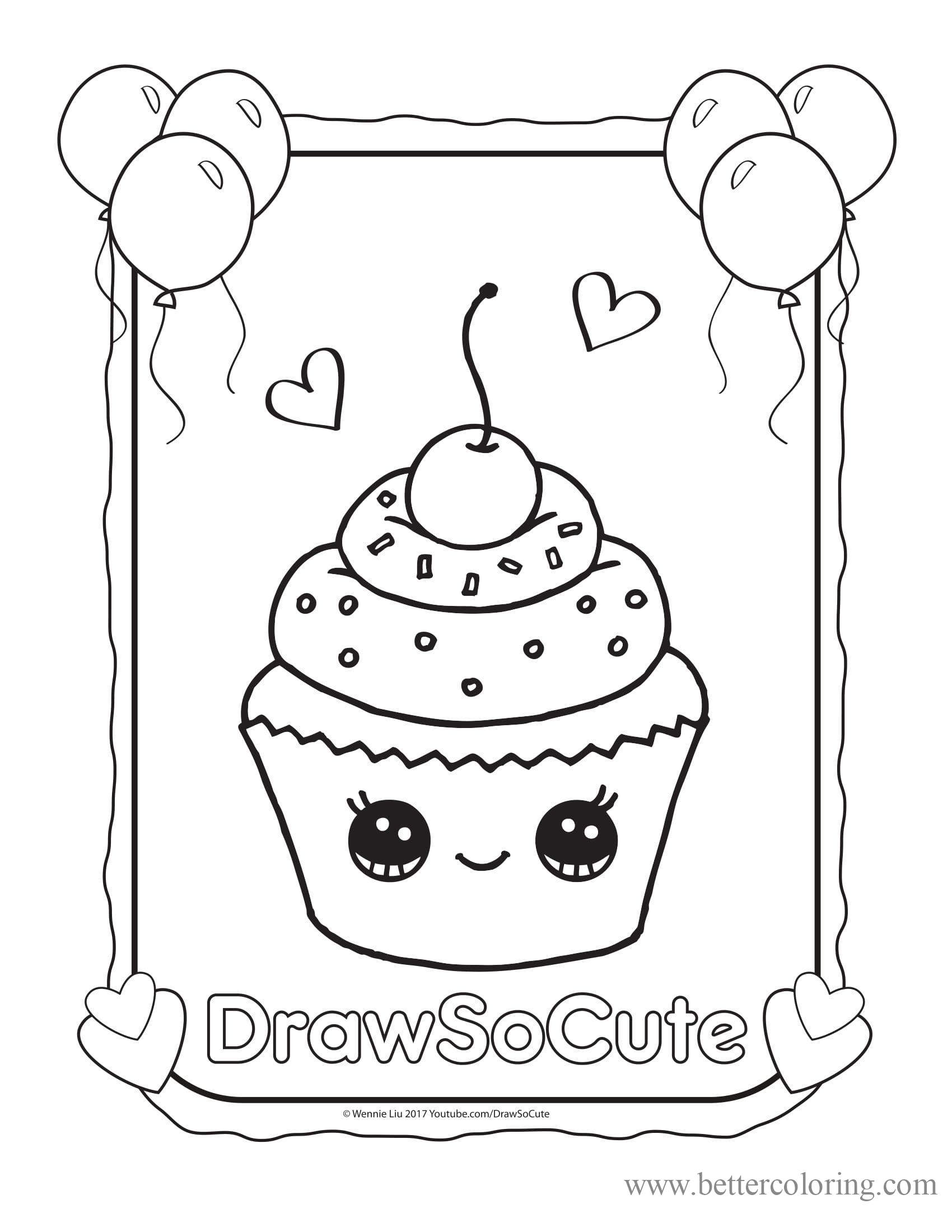 delicious cupcake coloring pages printable jpg