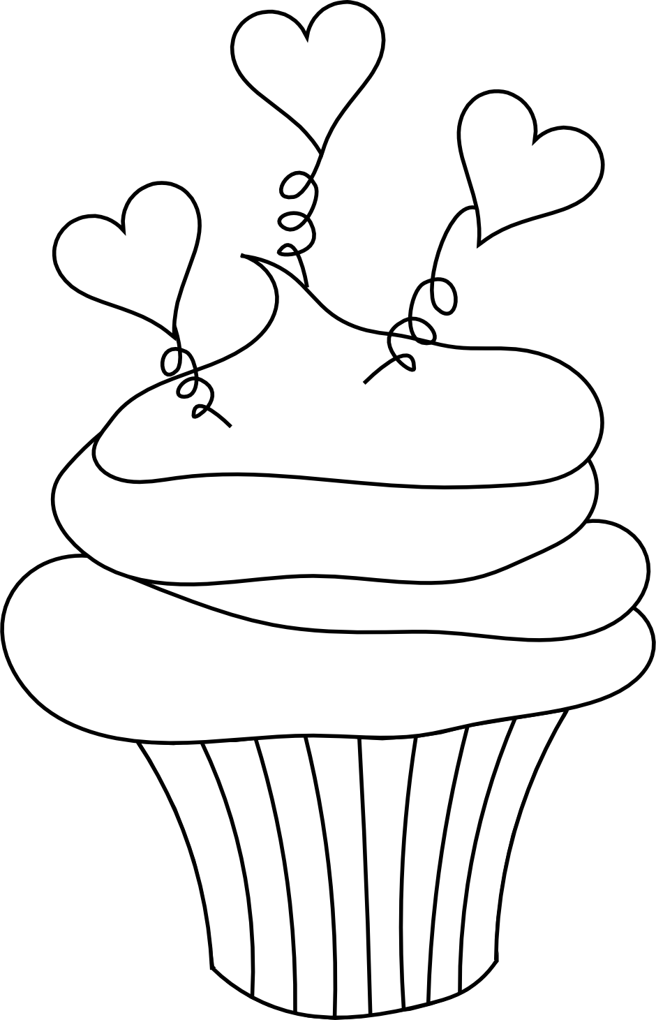 delicious cupcake coloring pages printable jpg