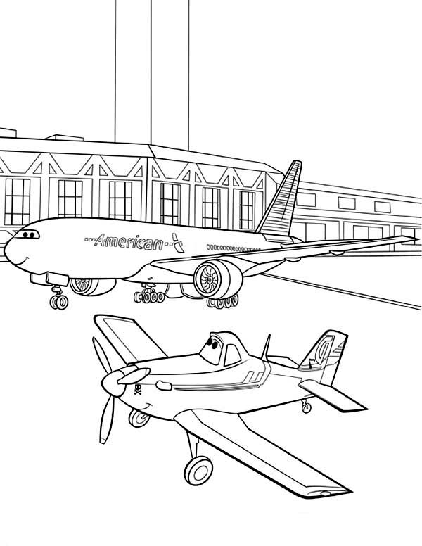 airport coloring page printable jpg