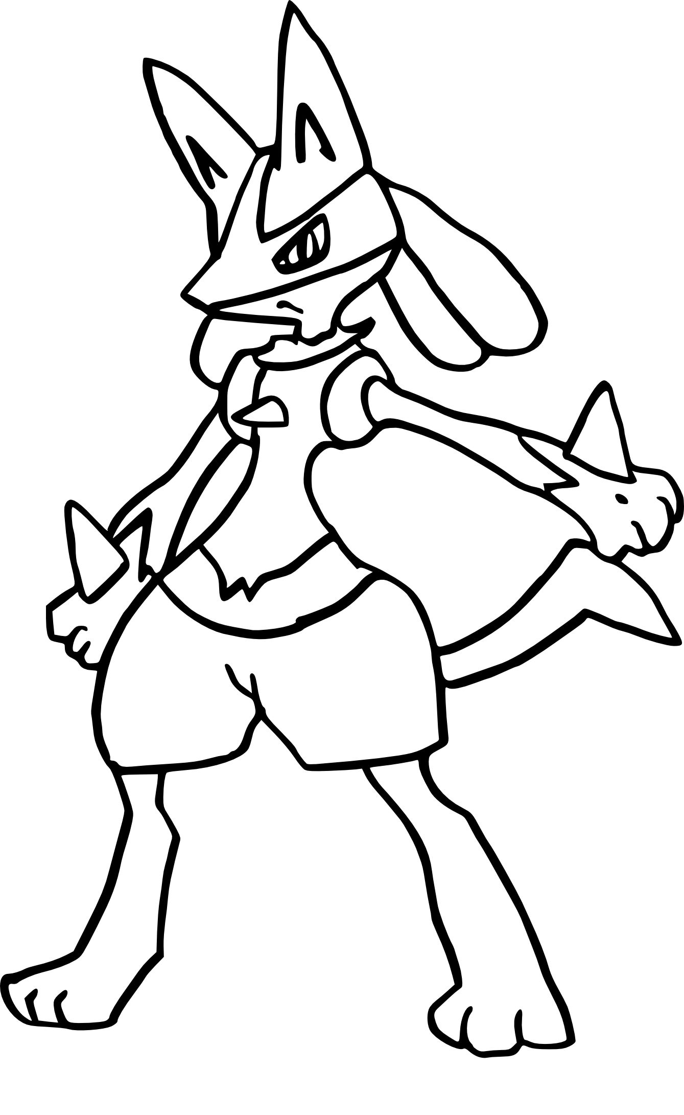 riolu coloring page printable jpg