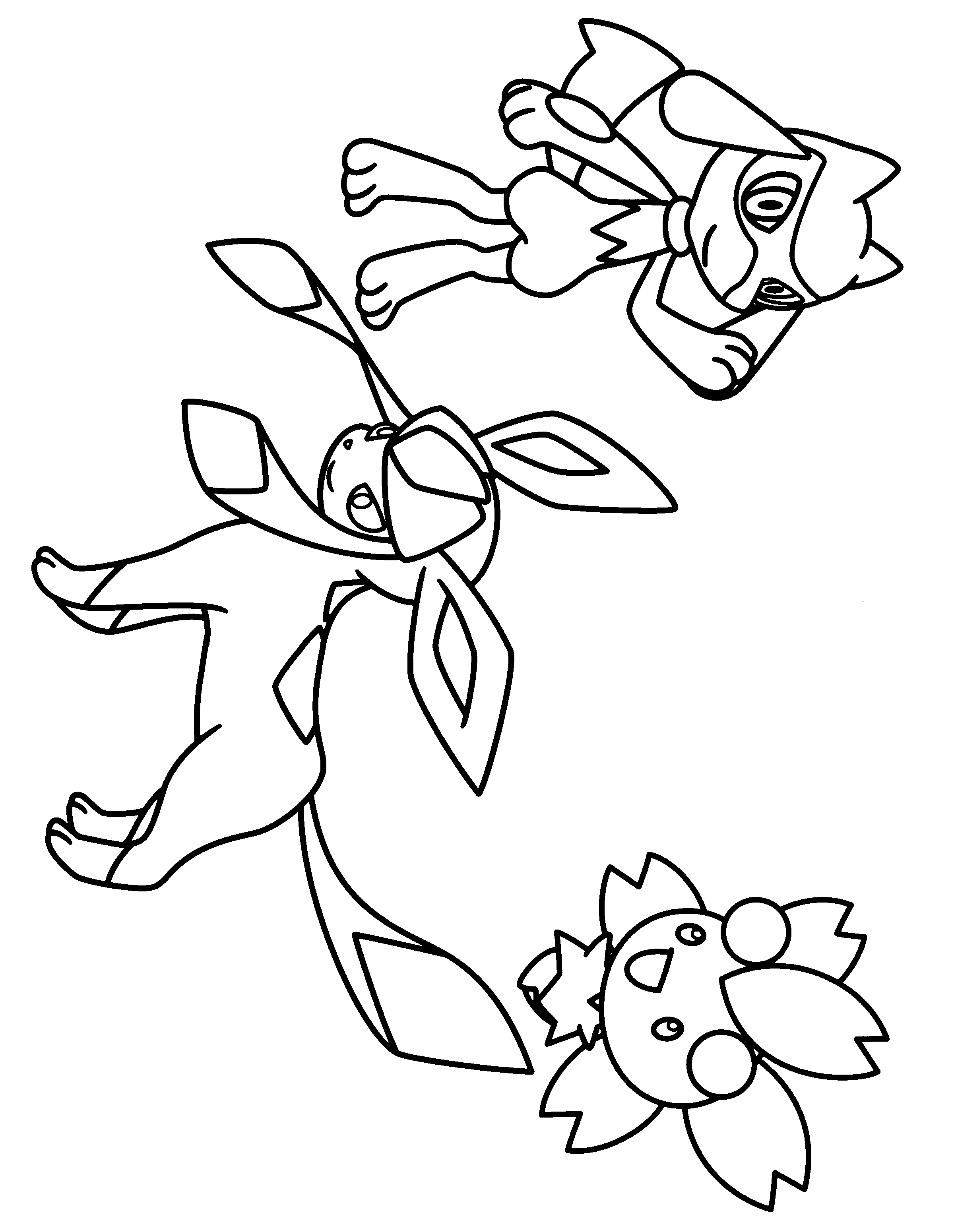 riolu coloring page printable jpg