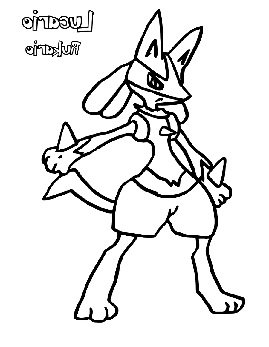 riolu coloring page printable jpg