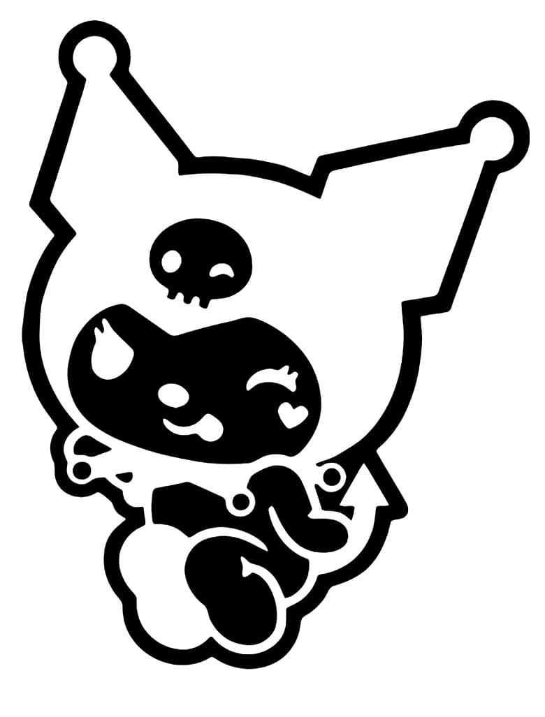 cute kuromi coloring pages printable jpg