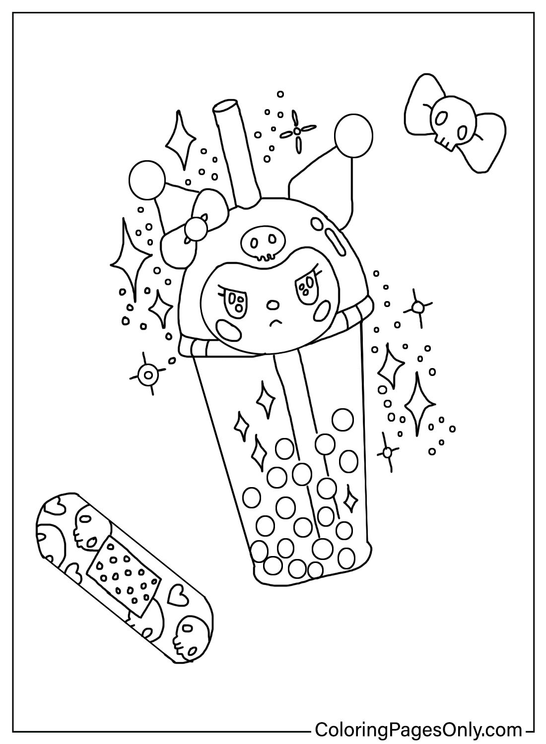 30 Cute Kuromi Coloring Pages Printable 21