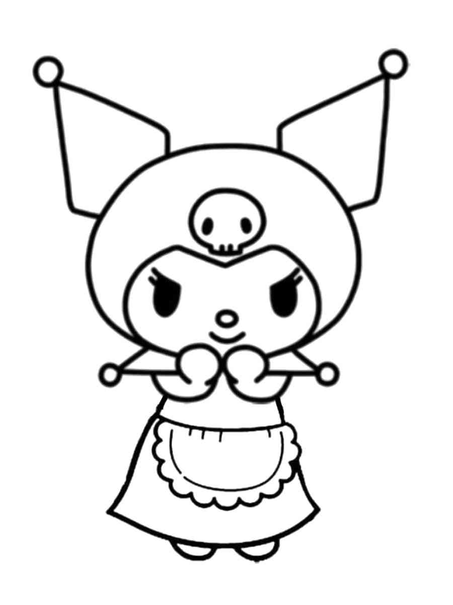 cute kuromi coloring pages printable jpg