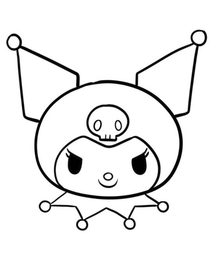 cute kuromi coloring pages printable jpg