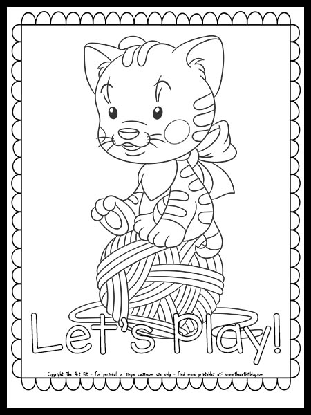 creative kawaii kittens coloring pages printable jpg