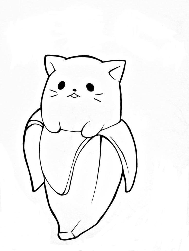 creative kawaii kittens coloring pages printable jpg