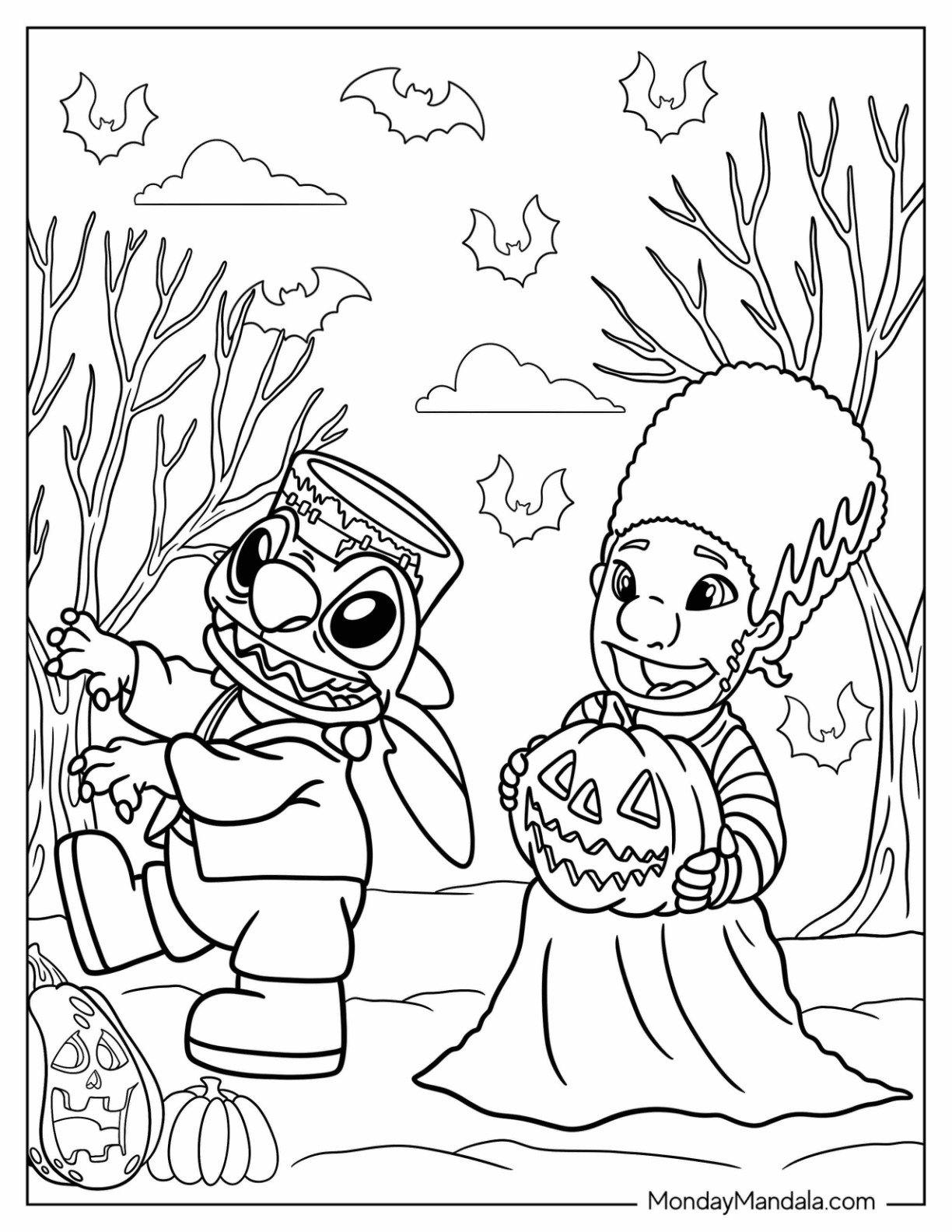 disney halloween coloring pages jpg