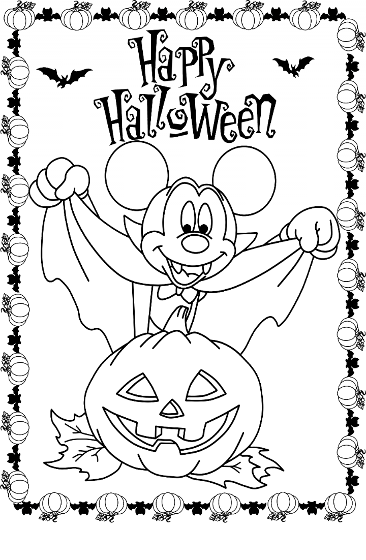 disney halloween coloring pages jpg