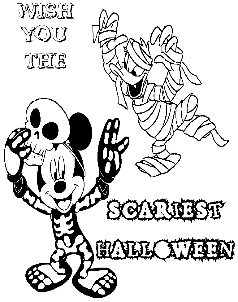 disney halloween coloring pages jpg