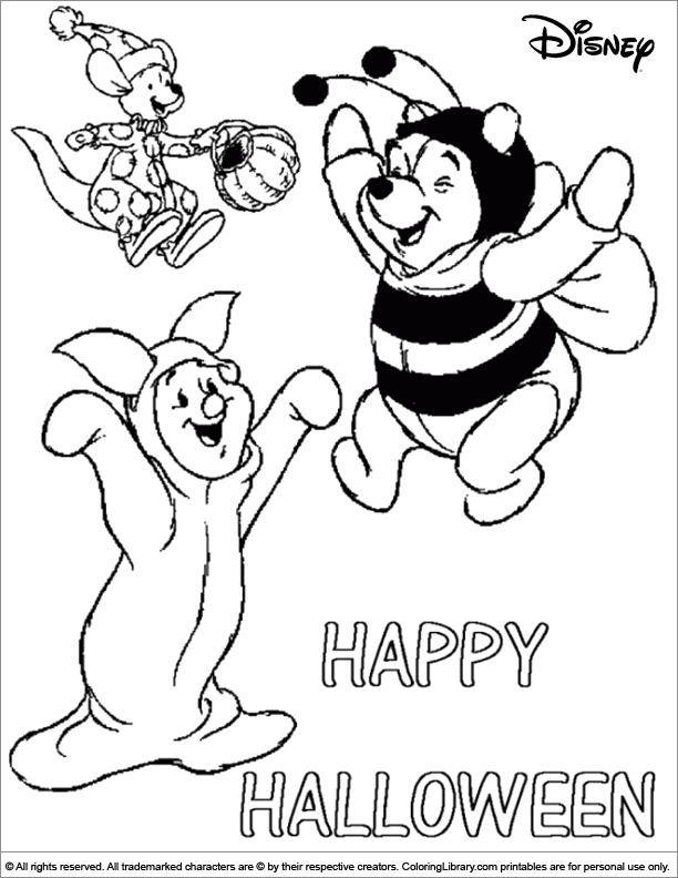 disney halloween coloring pages jpg