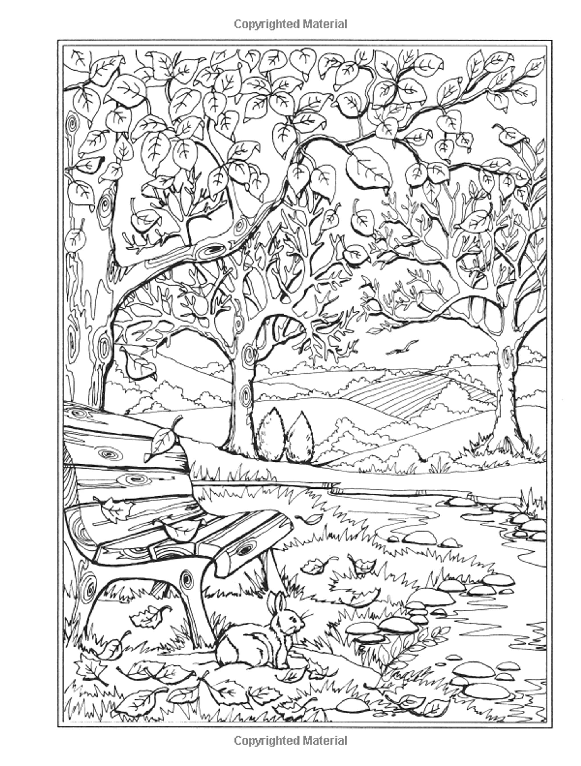 fall scenery coloring pages printable jpg