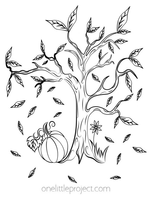 fall scenery coloring pages printable jpg