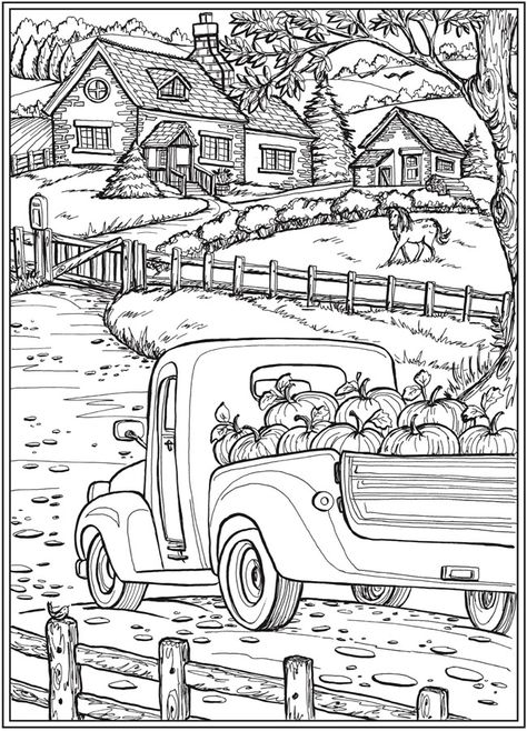 fall scenery coloring pages printable jpg