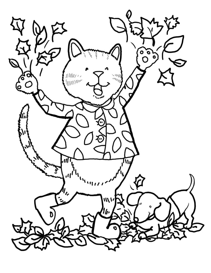 fall scenery coloring pages printable jpg