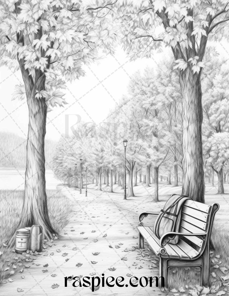 fall scenery coloring pages printable jpg