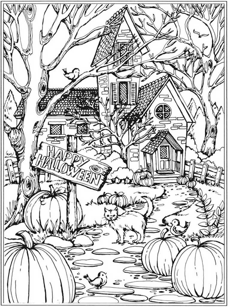 fall scenery coloring pages printable jpg