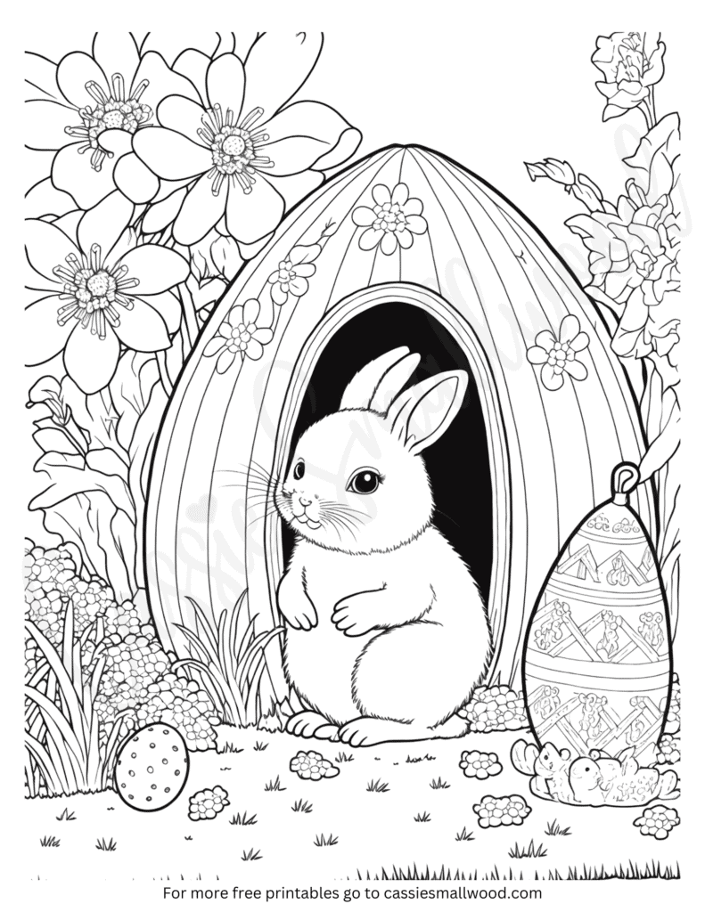 free easter bunny coloring pages printable jpg