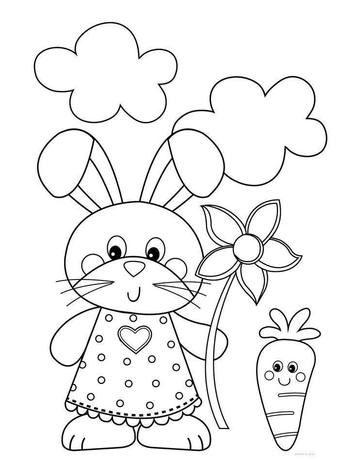 free easter bunny coloring pages printable jpg