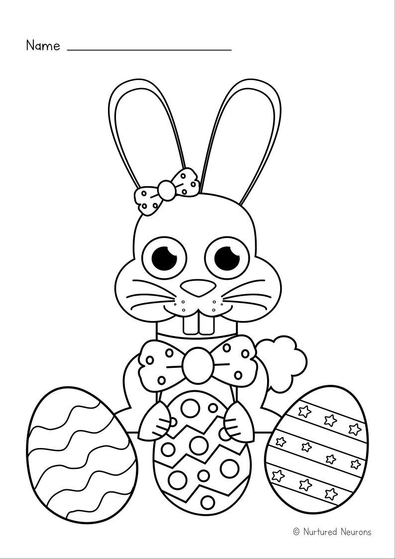 free easter bunny coloring pages printable jpg