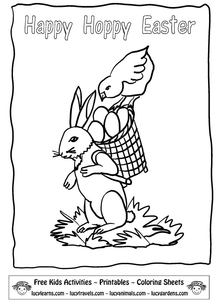 free easter bunny coloring pages printable jpg