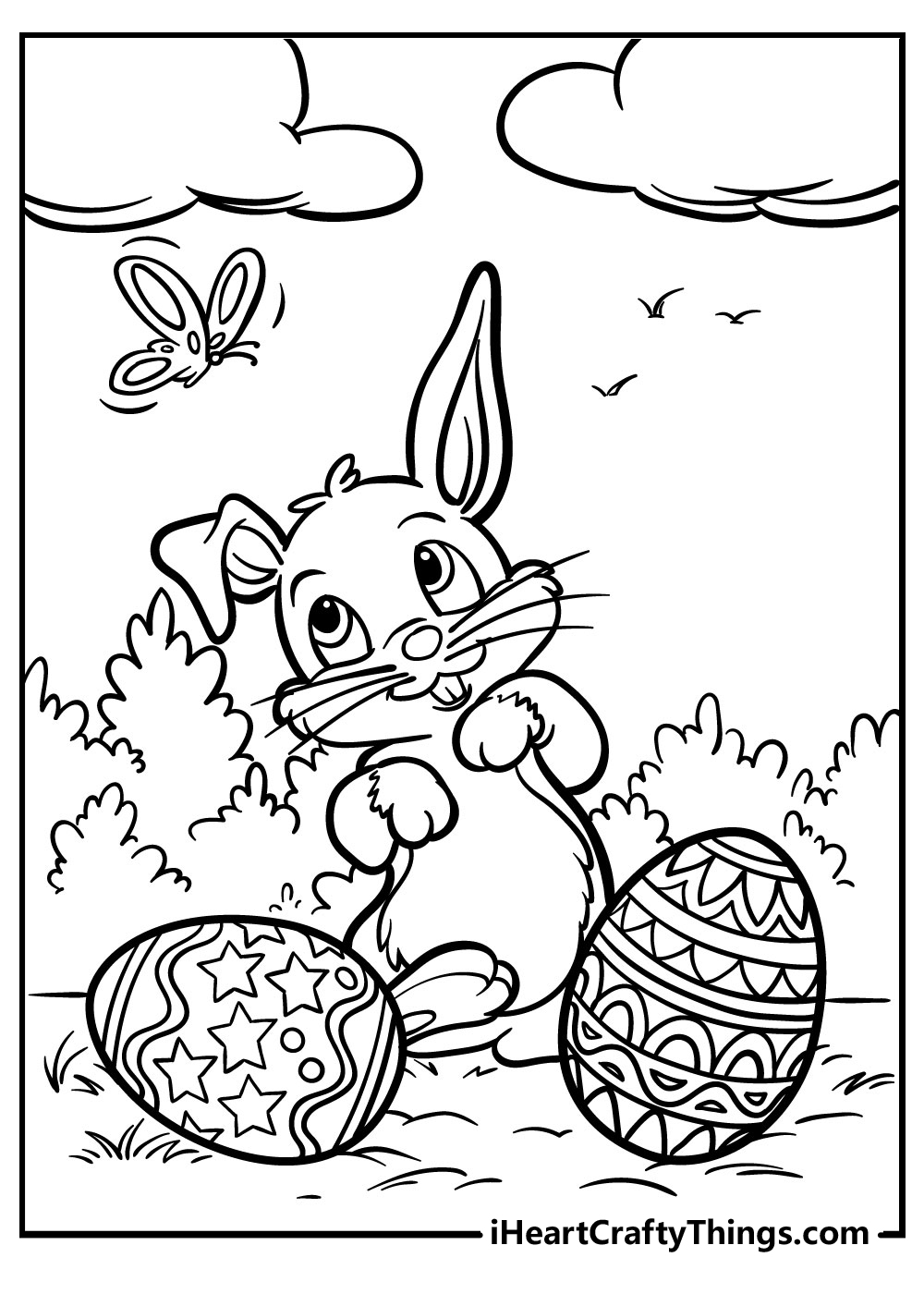 free easter bunny coloring pages printable jpg