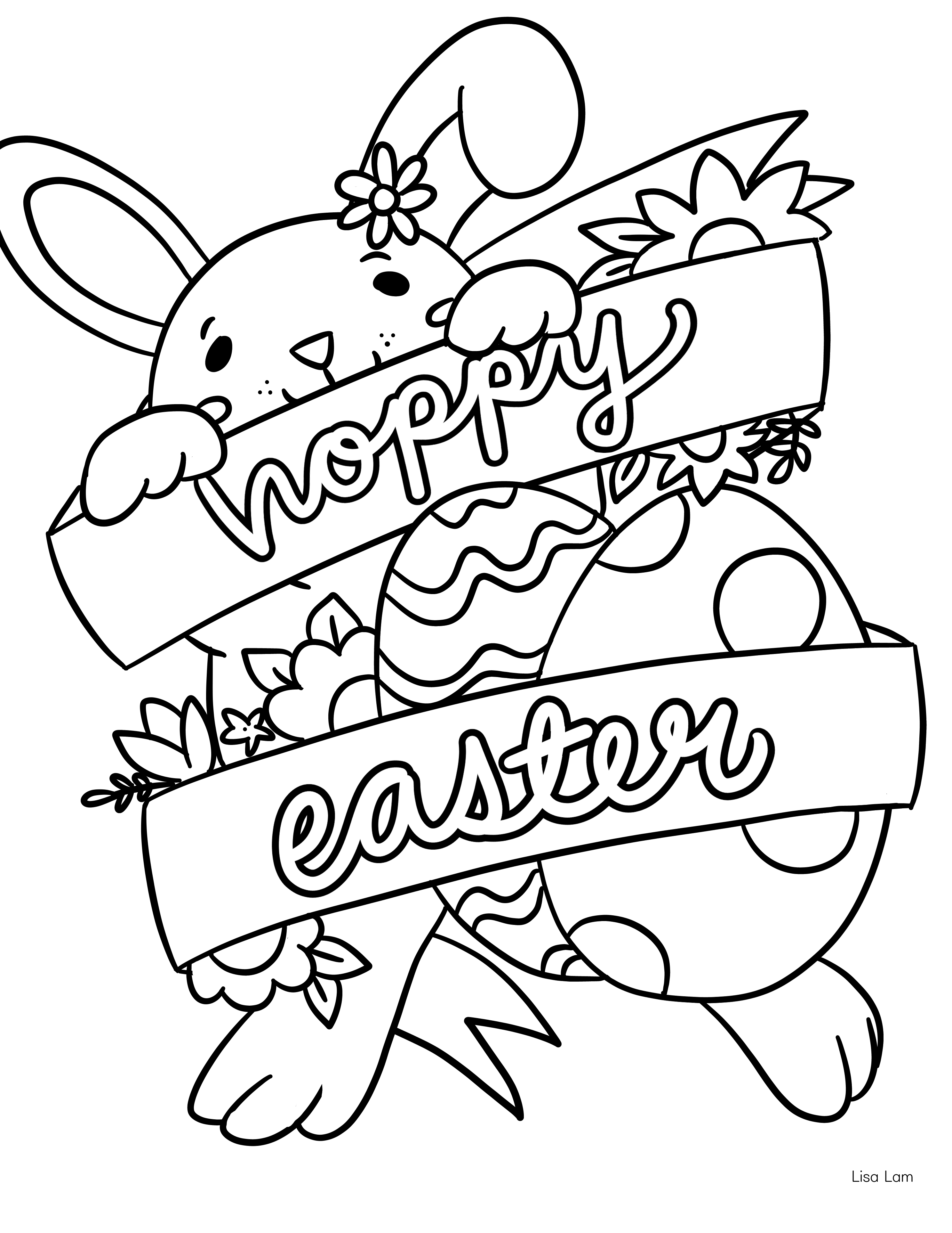 free easter bunny coloring pages printable jpg