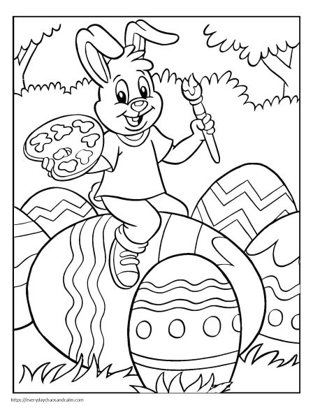 free easter bunny coloring pages printable jpg