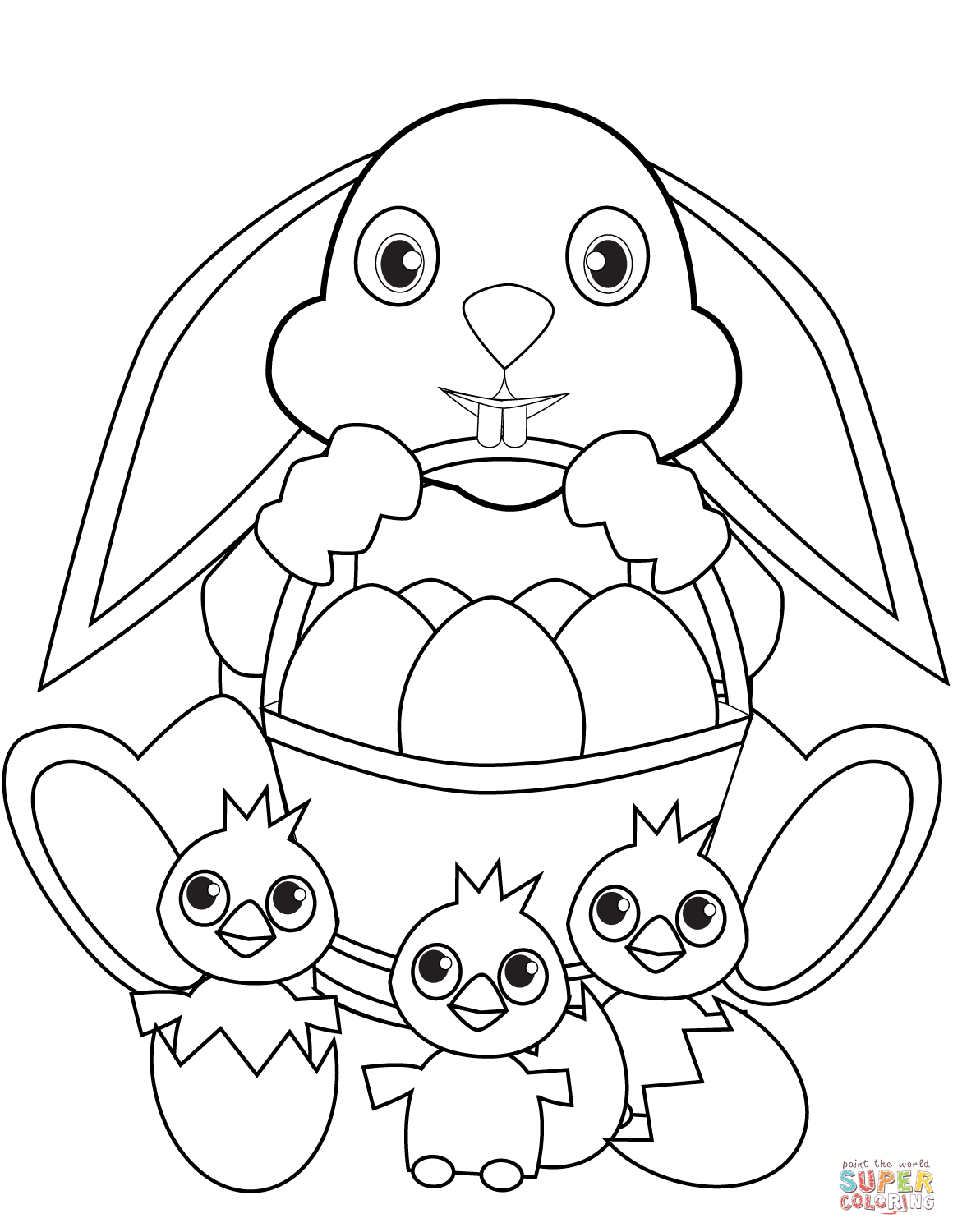 free easter bunny coloring pages printable jpg