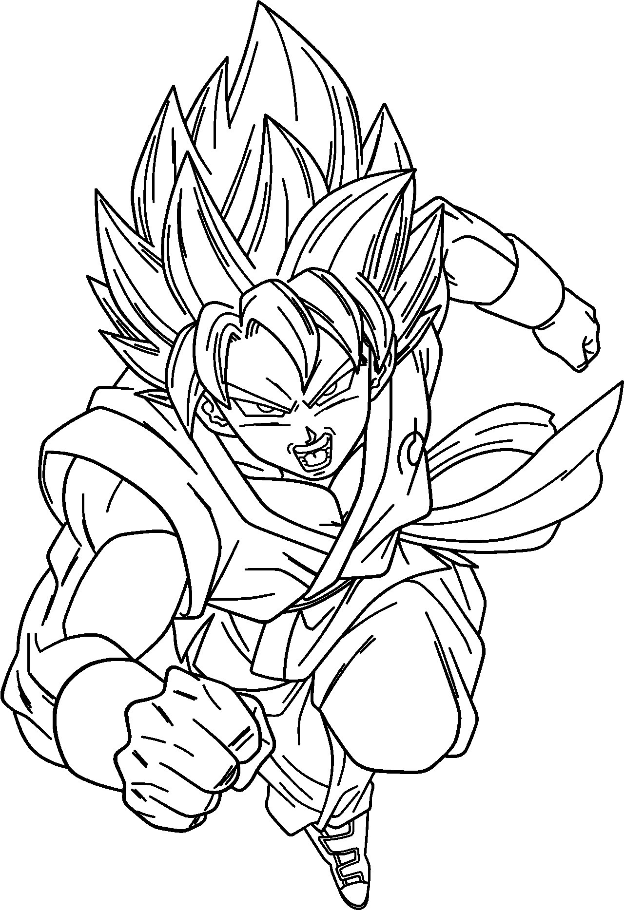 epic goku coloring pages for all ages printable jpg