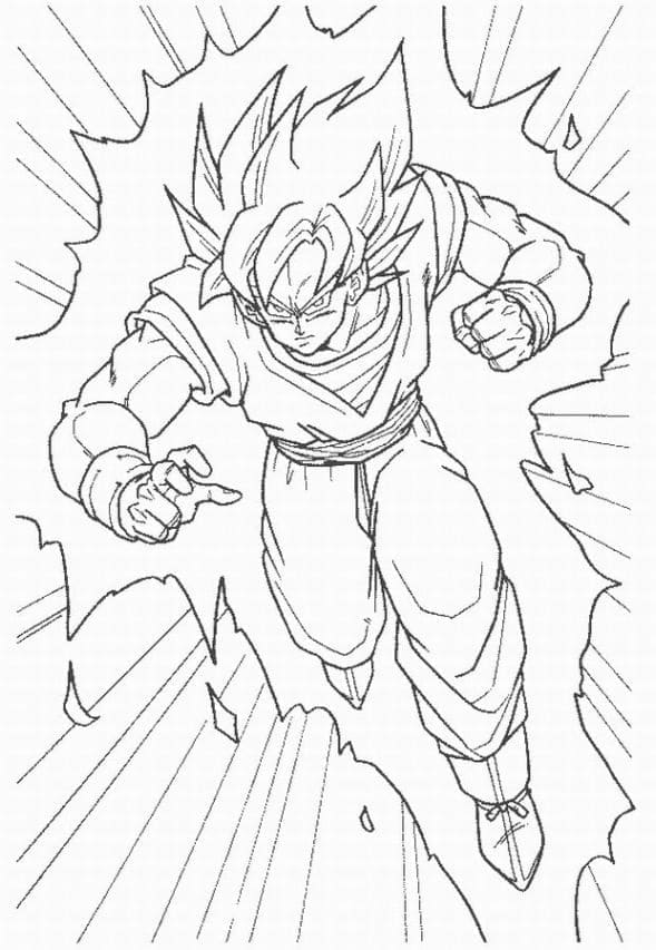 epic goku coloring pages for all ages printable jpg