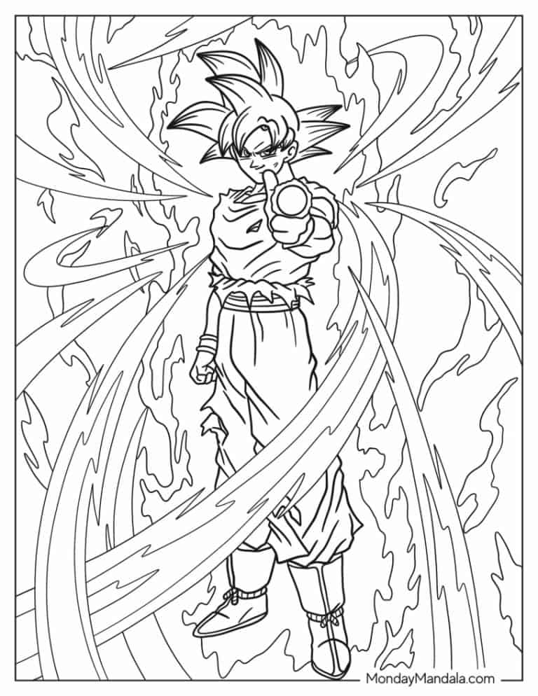 epic goku coloring pages for all ages printable jpg